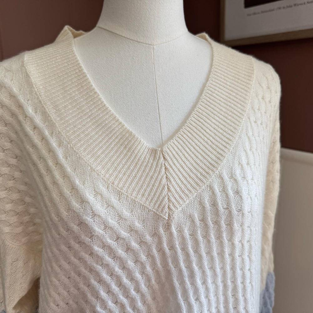 NWT Brodie Ombre 100% Cashmere Sweater (FLAW) - Picture 3 of 10